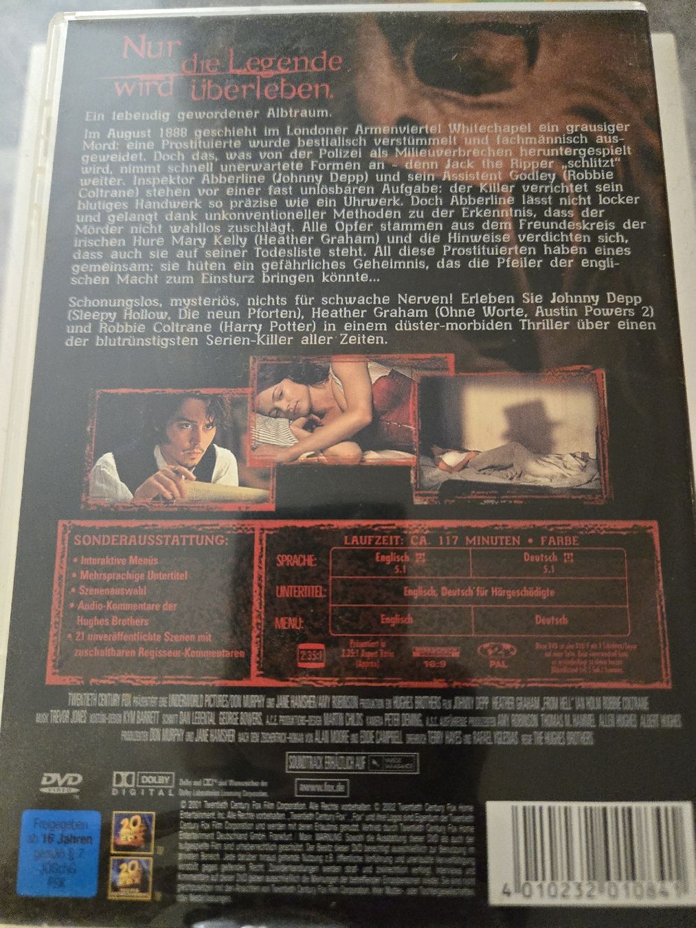 Alle DVDs: From Hell DVD – Gebraucht aus Bussigny von Kfdlt 1