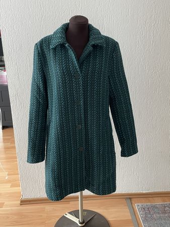 Manteau femme Desigual motif texturé vert taille 40