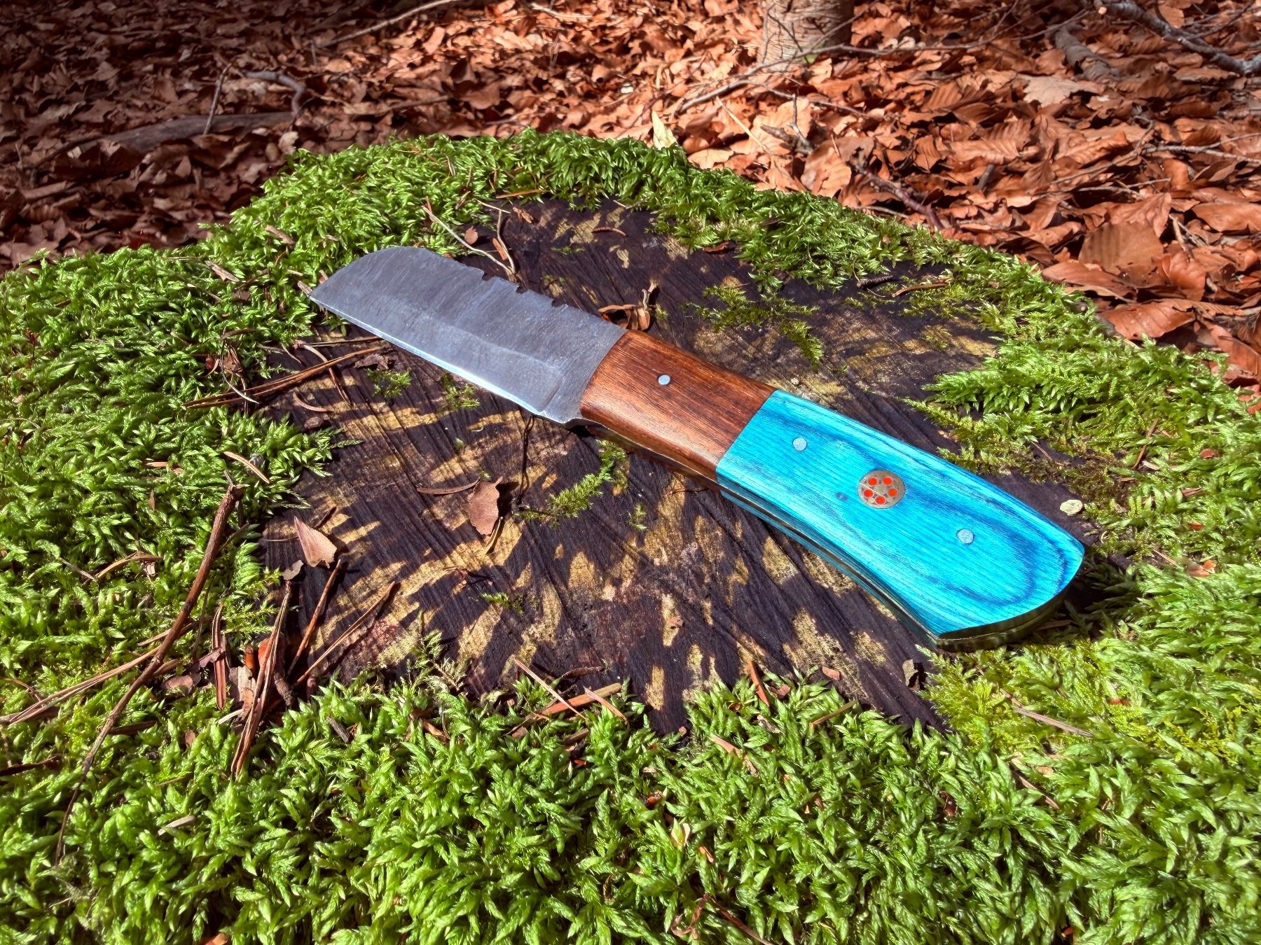 Accessoires: Damast Bushcraft Messer Sheepfoot Blade – Neuf avec emballage d'origine à Luzern par asciva 1