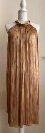 Plisseekleid von STRENESSE, beige, Grösse 36