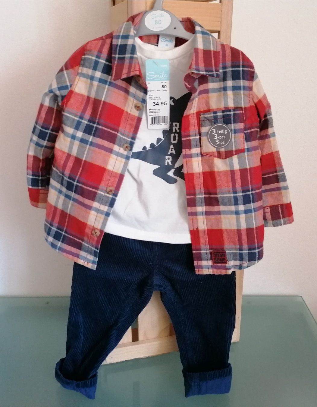Lotti & Set di vestiti: Smile 3 Teilig Grösse 80 "8 - 12 Monate" – Nuovo e nell'imballaggio originale da Bäch SZ venduto da Swissy46