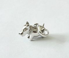 Charm Anhänger "Hund" Silber 925 (rhodiniert) - Neu