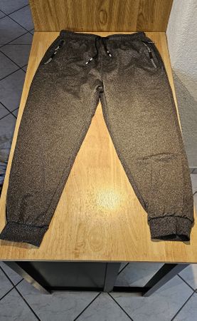 Sportliche Jogginghose Gr. XL grau meliert