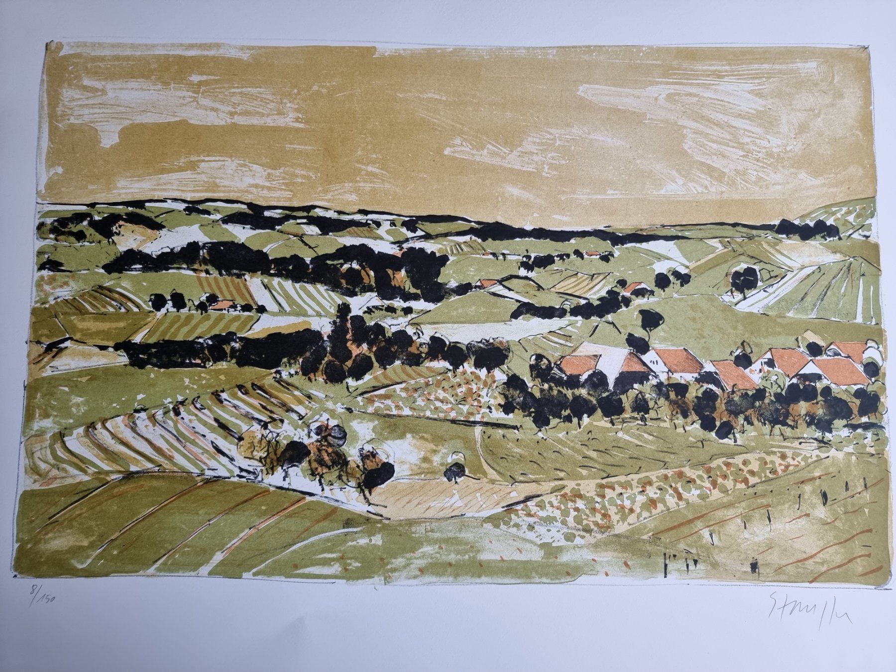 Grafica & Litografie: BODO STAUFFER LITHOGRAPHIE SIGNIERT NUMMERIERT – Usato da Gersau venduto da kunst-online 2