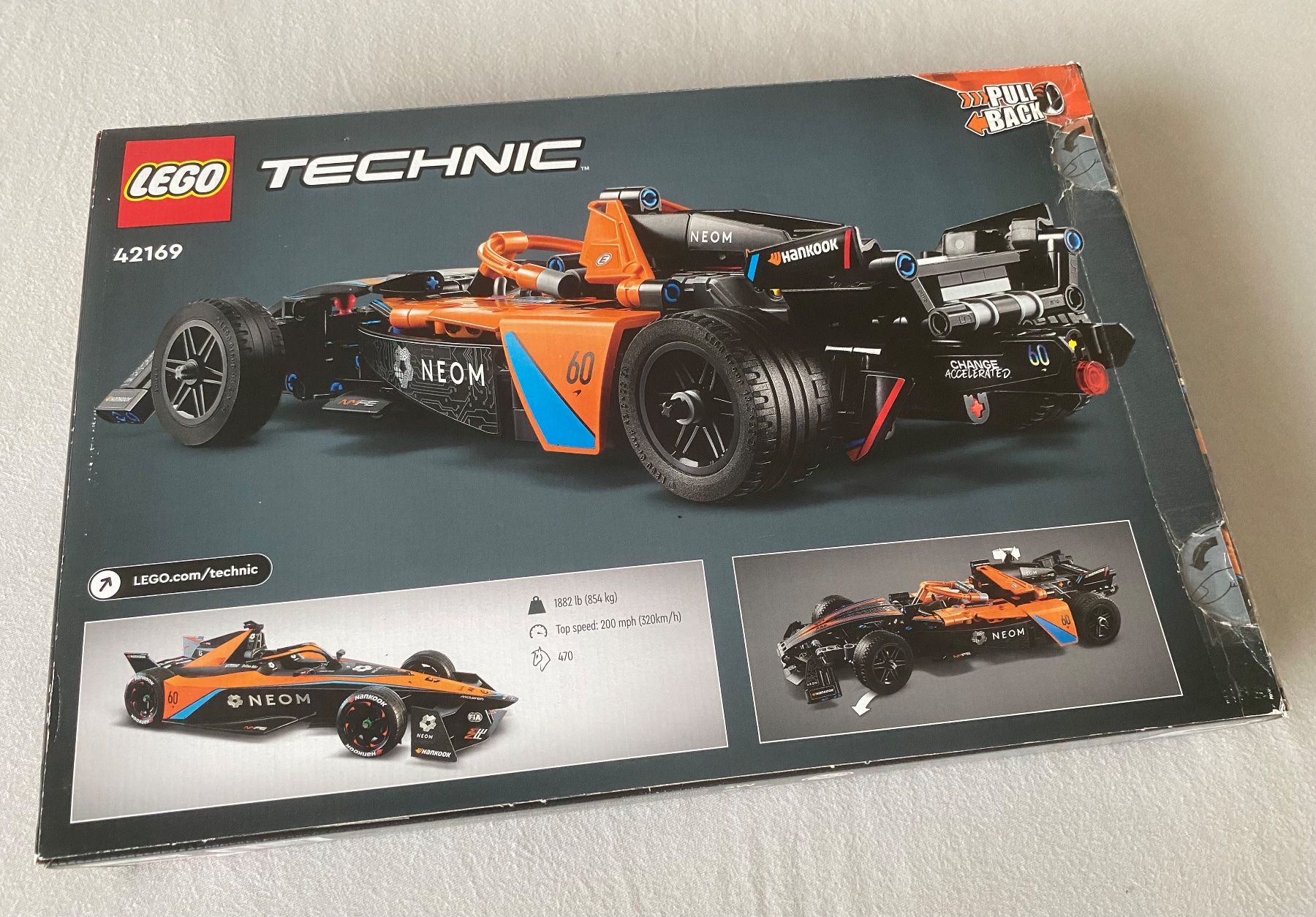 Lego Kit di costruzioni: Lego Technic NEOM McLaren Formula E Team mit Pull Back Motor – Usato da Nebikon venduto da Theueb 1