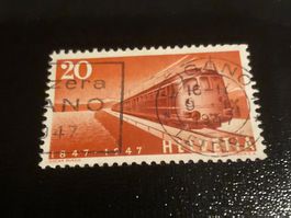 Gotthardschnellzug ZNr. 279 - 1947 Vollstempel Lugano