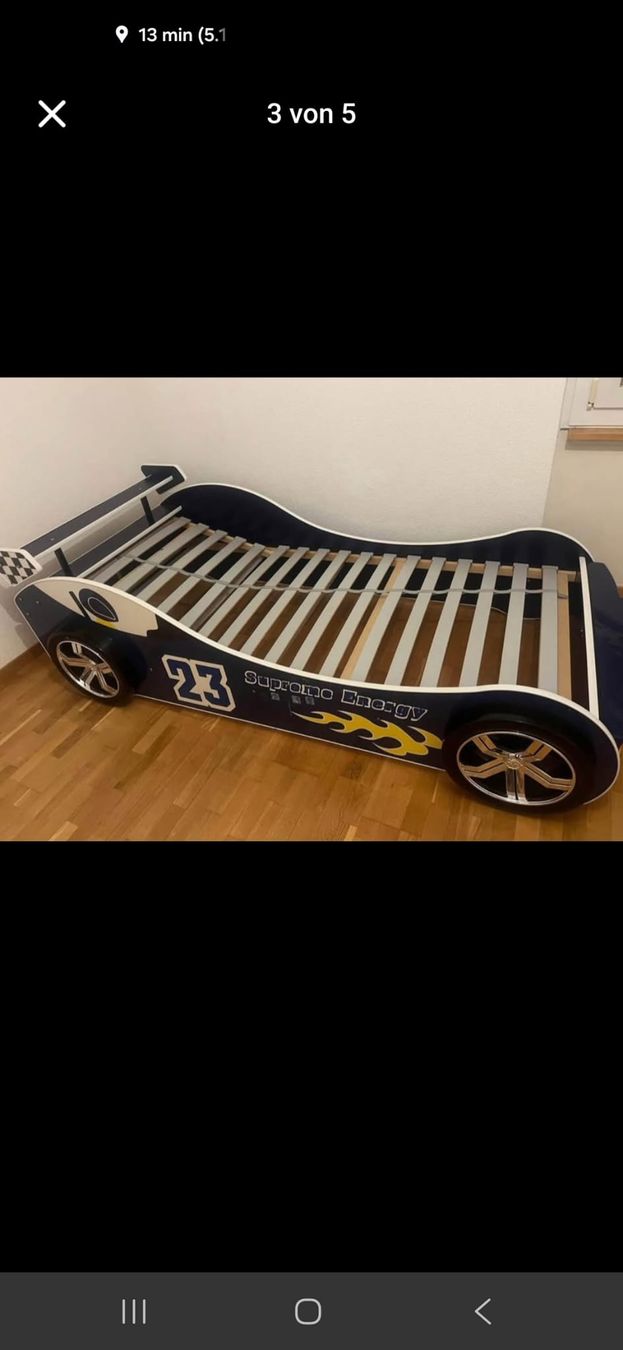 Letti: Kinderbett Rennauto Design guter Zustand – Usato da Riedholz venduto da Bossybay