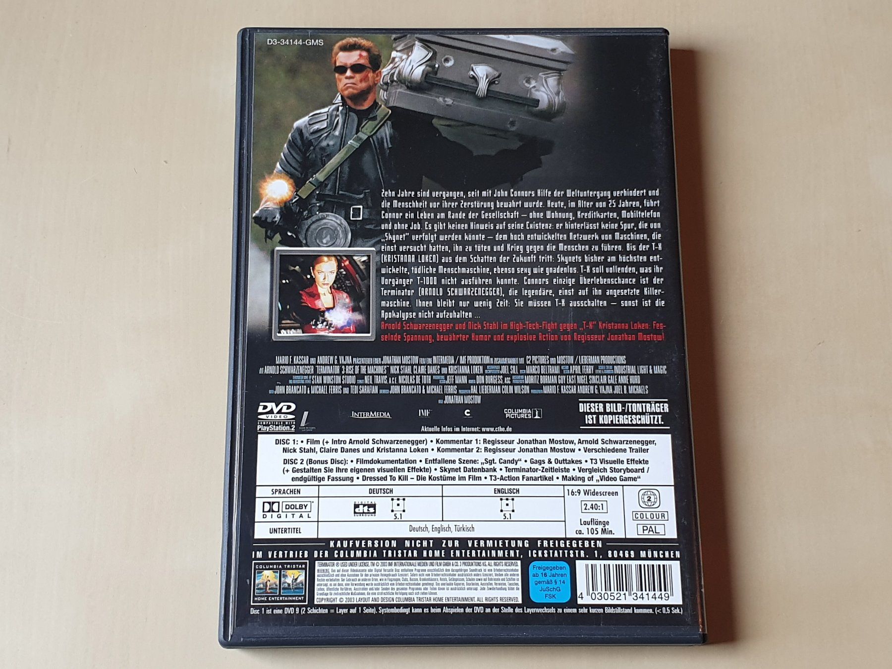 Alle DVDs: Terminator 3 – Gebraucht aus Stansstad von collectorsshop 1