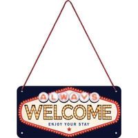 Metall-Hängeschild-ALWAYS WELCOME