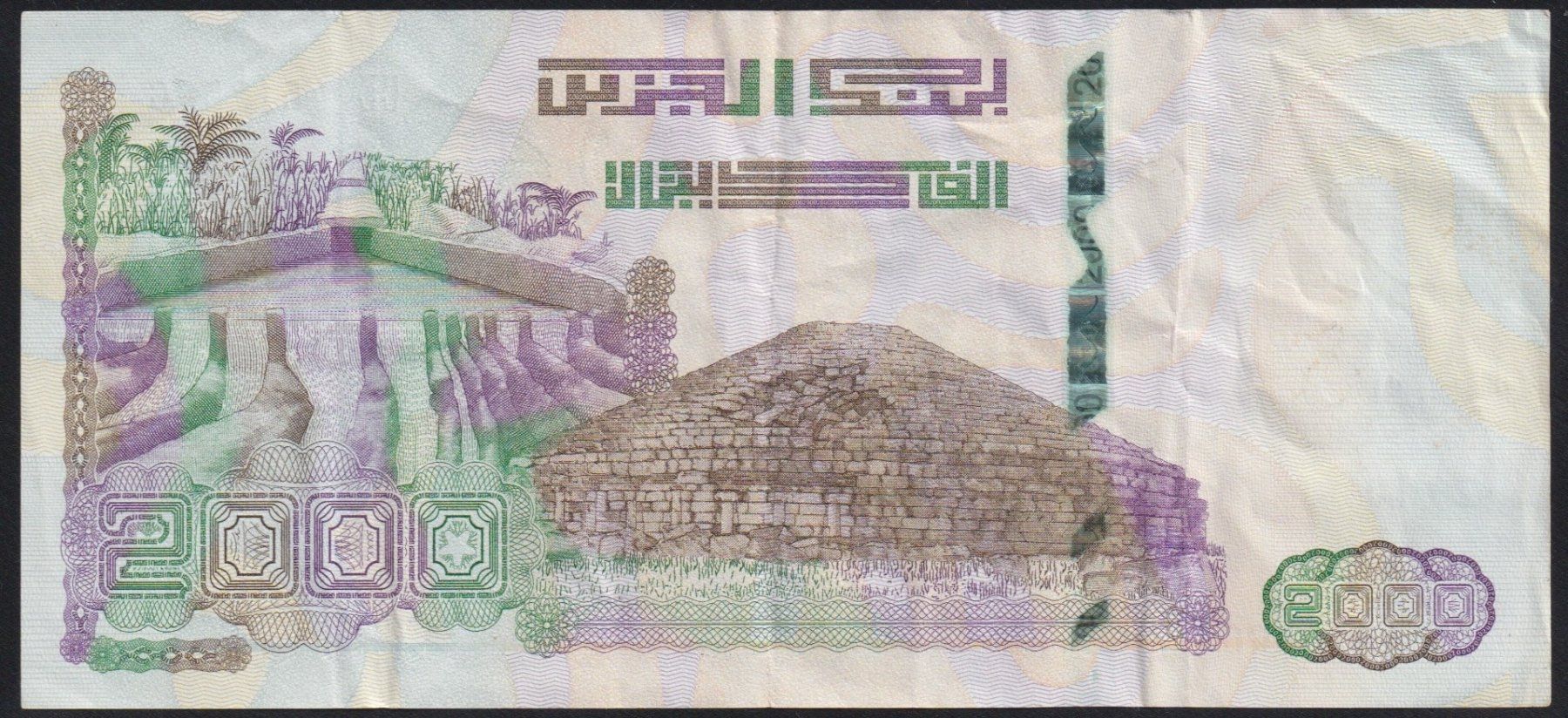 Banconote: Algerien 2000 Dinars 2020 – Usato da Brugg AG venduto da banknoten_muesli 1