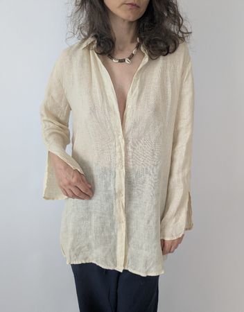 Bluse Lingerie LÉs Copains Grösse M, Leinen