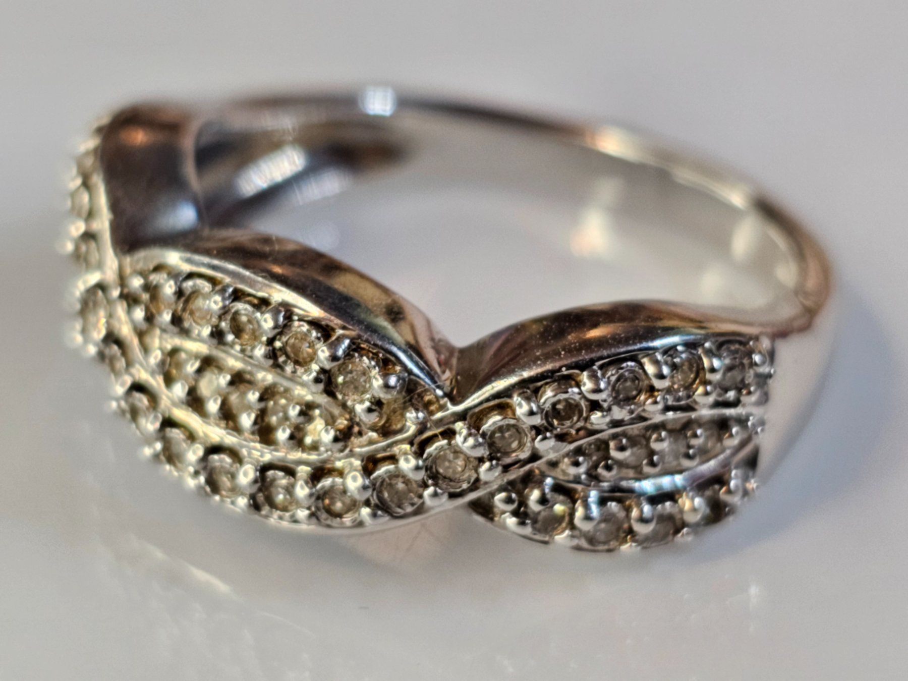 Anelli: Diamanten Ring Silberring 925 mit Nachweis Diamantring – Nuovo (secondo la descrizione) da Riedt b. Erlen venduto da Gottestraene 5