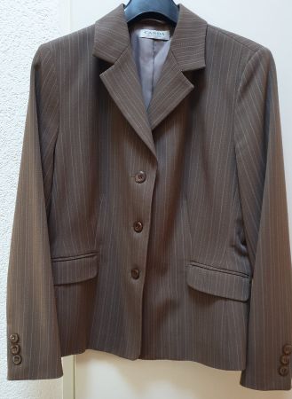 Damen Blazer braun gestreift Gr. 42