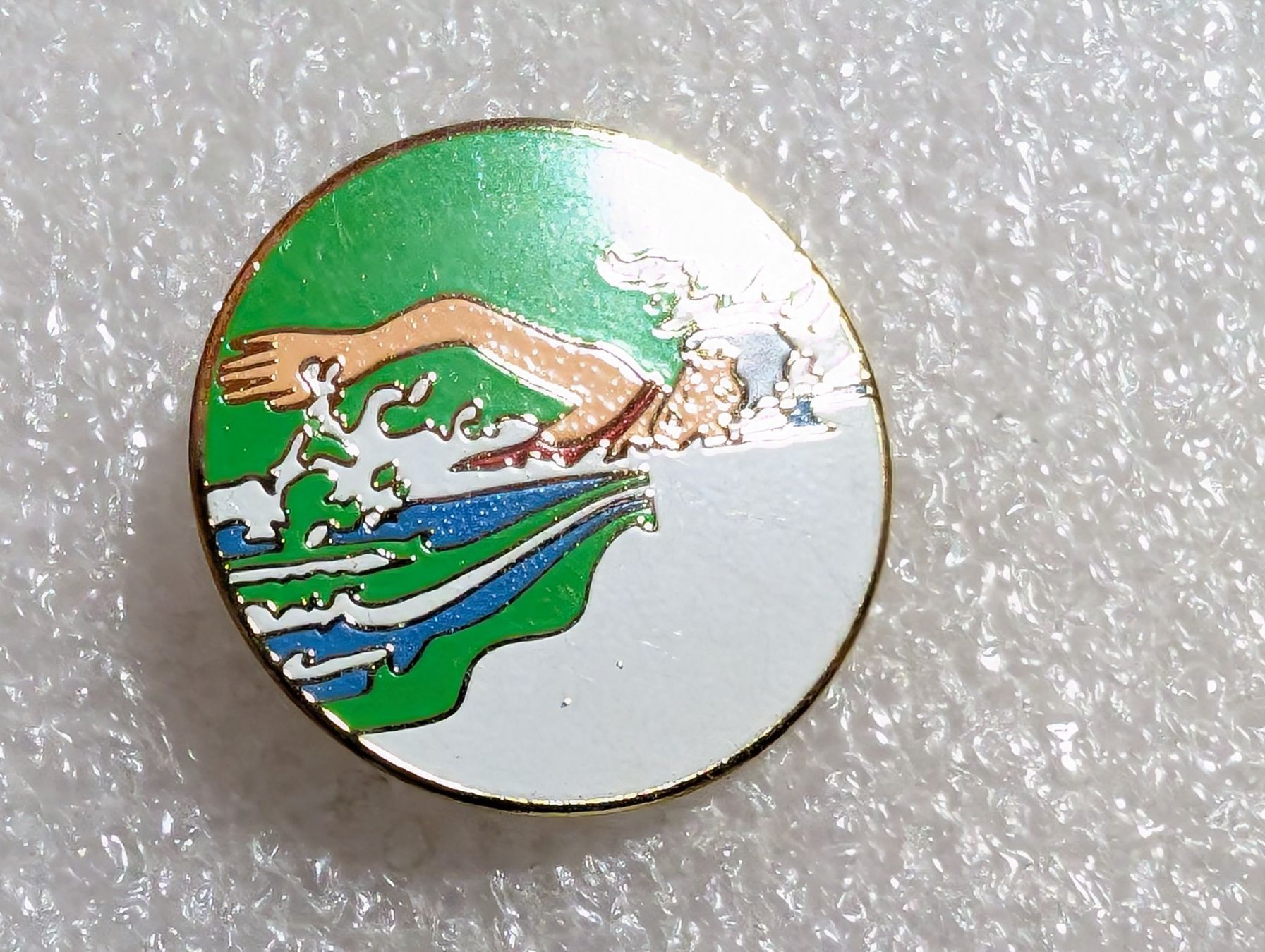 Plaketten & Abzeichen: Ansteckpin 298: Schwimmer – Gebraucht aus Oppligen von Pin-Fall-Shop