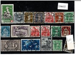 18 Werte mit Vollstempel mit B8