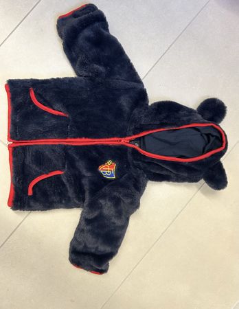 Flauschige Baby FCB-Jacke im 62-68