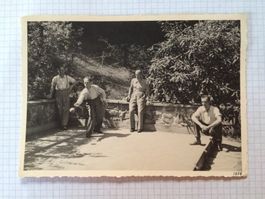 AK Foto Bürgi Vitznau Boule -Spieler Sport Menschen Schwyz
