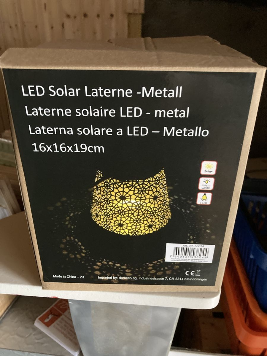 Lampen: Solarlampe LED Garten – Neu und originalverpackt aus Aarwangen von to-hirschi 1