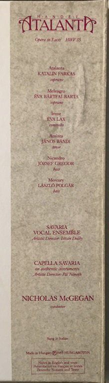 Dischi in vinile: Händel - Atalanta (3 LP-Box-Set) – Usato da Grüningen venduto da azulamarillo_vinyl 2