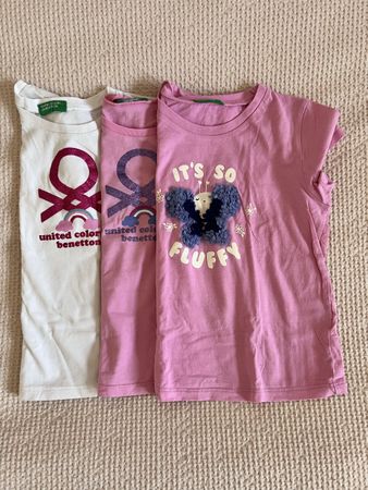 Lot de 3 T-shirts Benetton fille 110