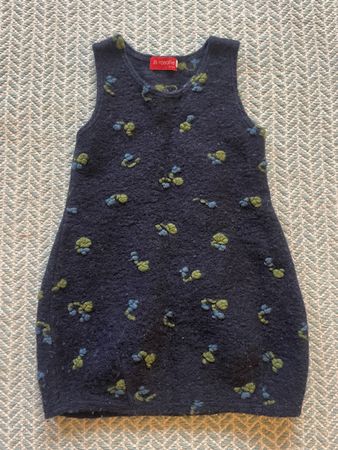 Winterkleid aus Wolle Grösse 128