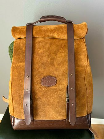 Handgefertigter Lederrucksack