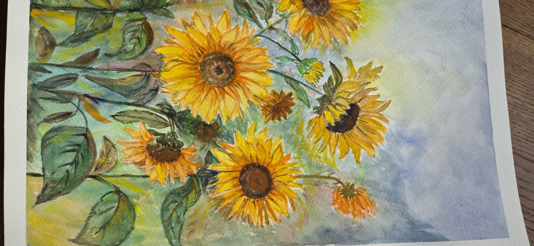 Tableaux: Sonnenblumen aquarel – Neuf (Voir description) à Ebikon par vij_fg72 5