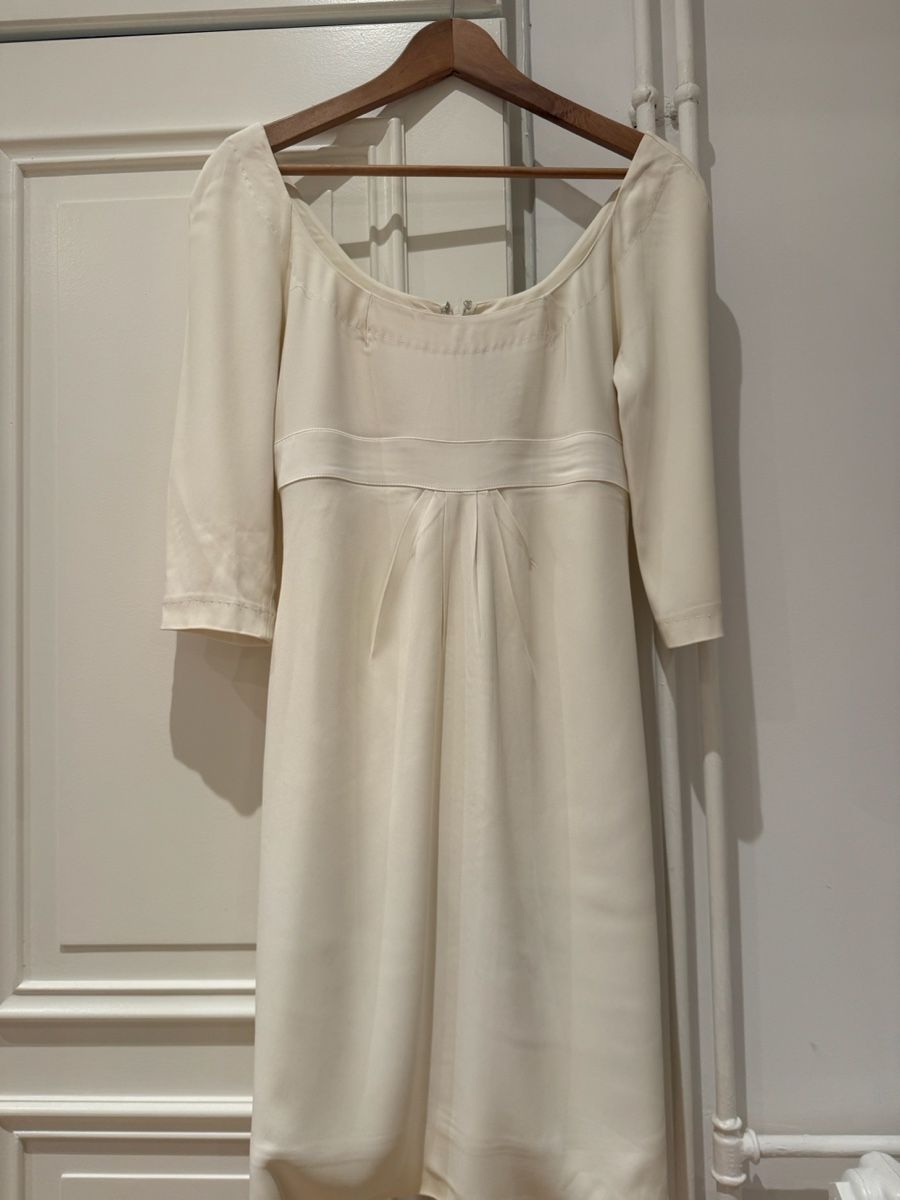 La Perla Vestiti: White Knee Length Dress – Usato da Genève venduto da din_8xv2 1
