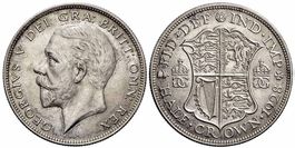 Großbritannien, 1/2 Corona 1928