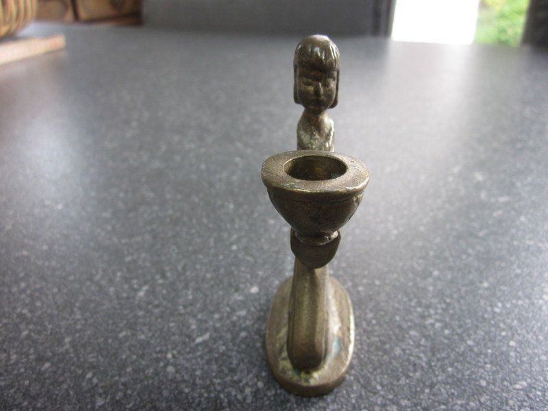 Kerzenständer: Vintage Messing Kerzenhalter Engel – Gebraucht aus Bischofszell von raika 4