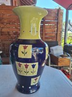 GROSSE HÜBSCHE BODENVASE KOBALTBLAU