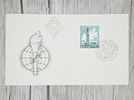 CL14 Enveloppe + Timbre Hongrie 1962