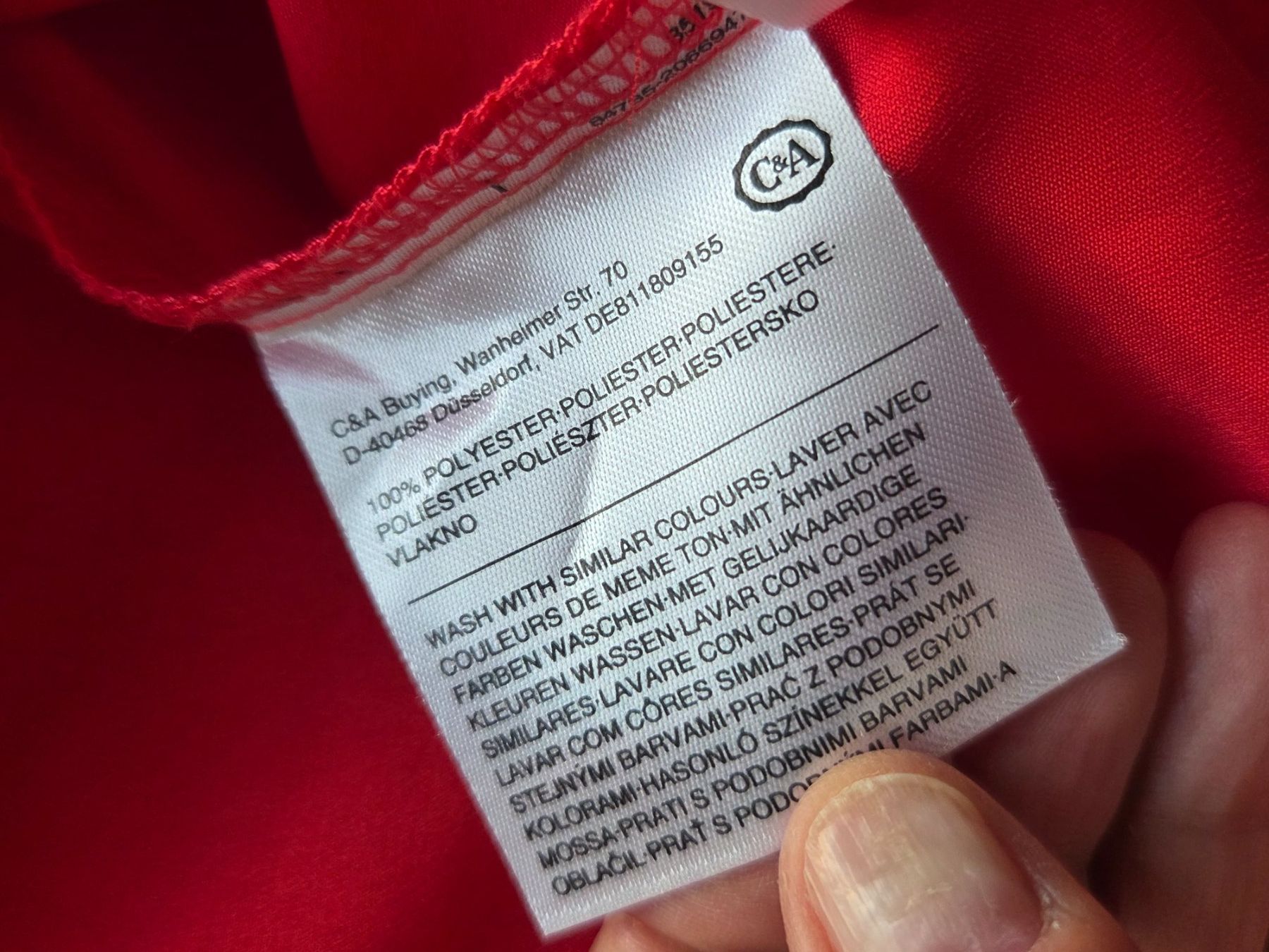 C&A Camicette: rote Bluse, XL, 46 – Usato da Liestal venduto da ITOlio 3