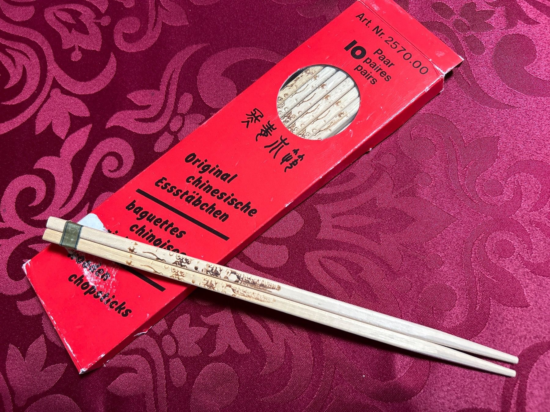 Set di posate: Original chinesische Essstäbchen – Nuovo e nell'imballaggio originale da Kreuzlingen venduto da son_8cwm