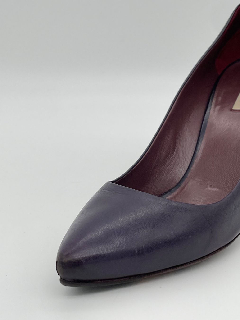 Miu Miu Scarpe da donna: Miu Miu Pointed-Toe Leather Pump EU 36.5 Lila – Usato da Zürich venduto da shoe_shop 5