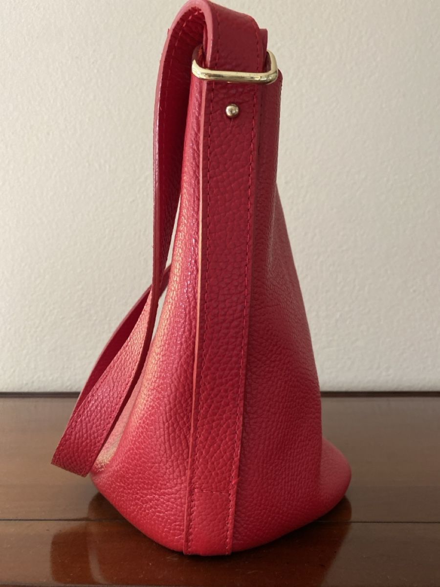 Borse da donna: Red Italian leather handbag – Usato da Thalwil venduto da eva128 1