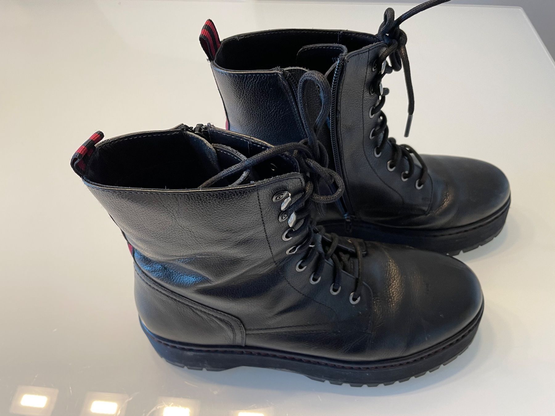Damenschuhe: Plateau Stiefel (Leder),  Gr. 41 – Gebraucht aus Murten von janegood 2