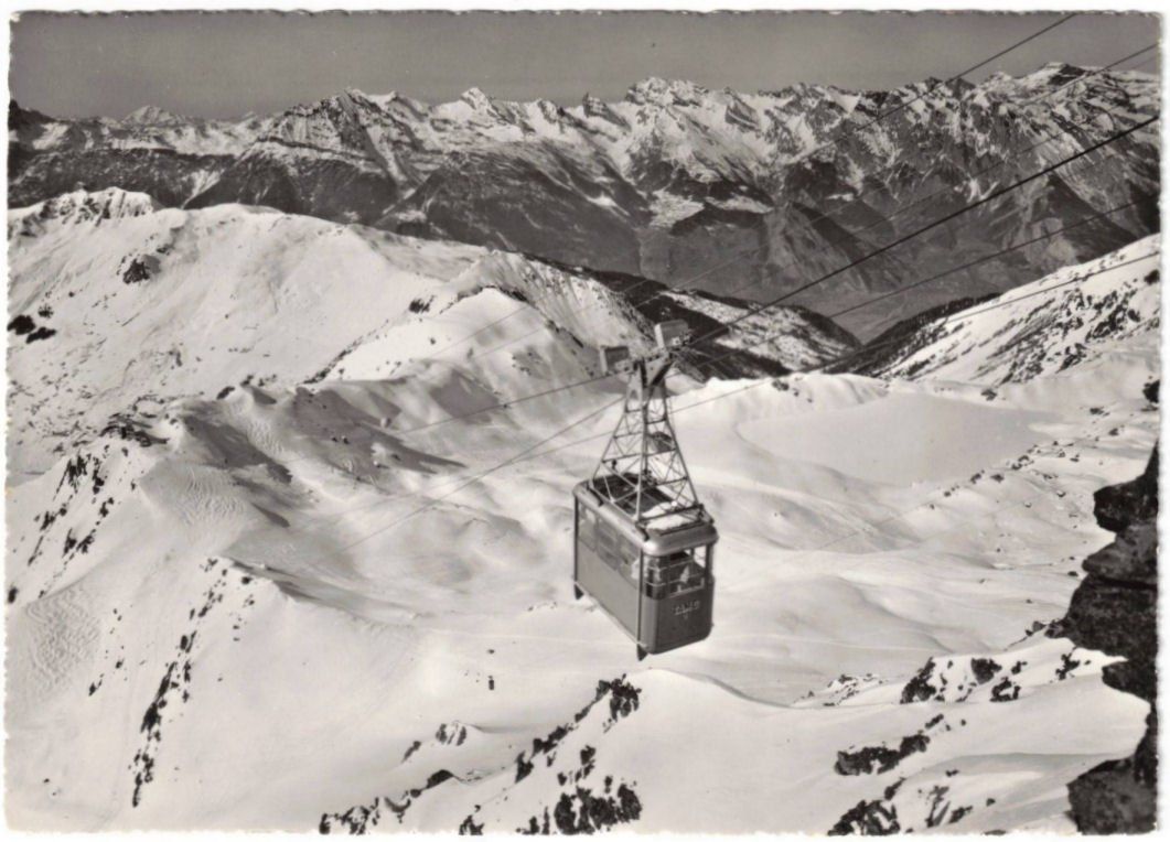 Cartoline postali: Verbier - Luftseilbahn Mont Gelé – Usato da Binningen venduto da Mountainrider