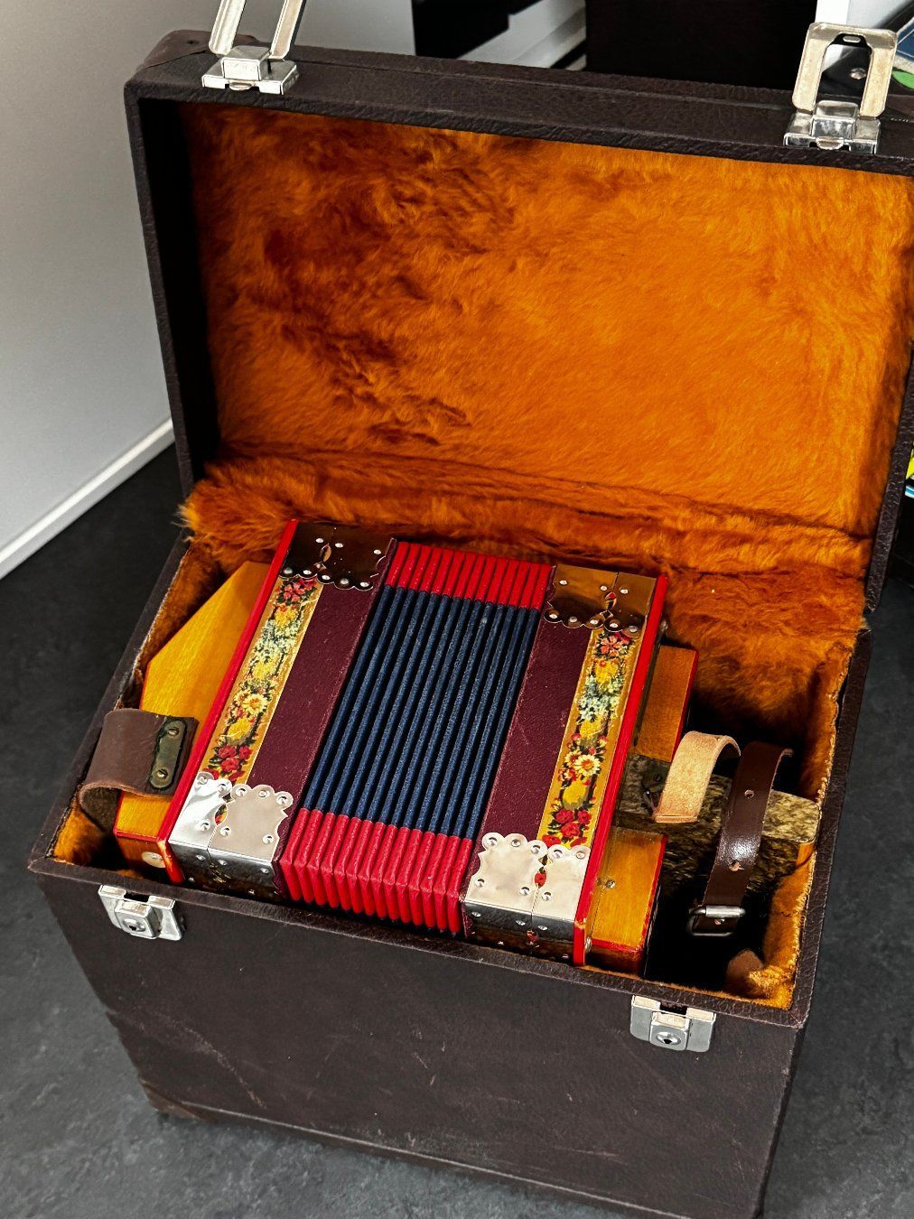 Gwerder Strumenti musicali: Schwyzerörgeli Josef Gwerder, Koffer, B, 18 Bass – Usato da Baar venduto da qsi2005 3