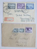 DR - 2 Briefe 1942 + 1943 mit Sondermarken