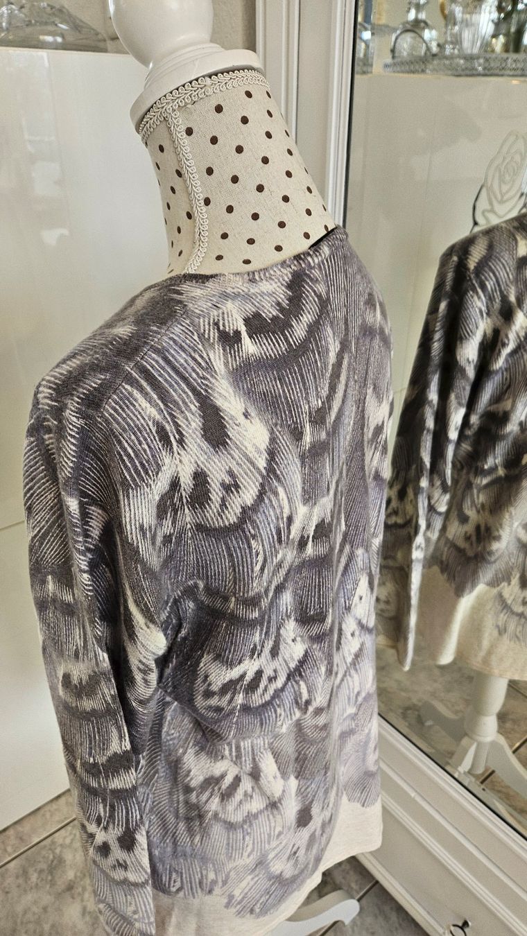 Maglioni & Felpe: Schöner Damenpullover mit Muster, Grösse 42 Wolle/Viskose – Usato da Gossau ZH venduto da fashiontwo 2