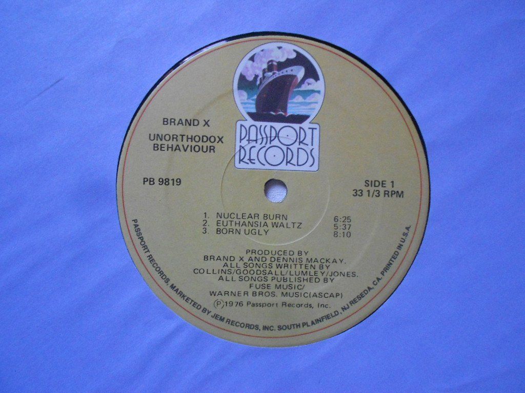 Dischi in vinile: BRAND X  -  UNORTHODOX BEHAVIOUR – Usato da Bex venduto da Giorgiob 2