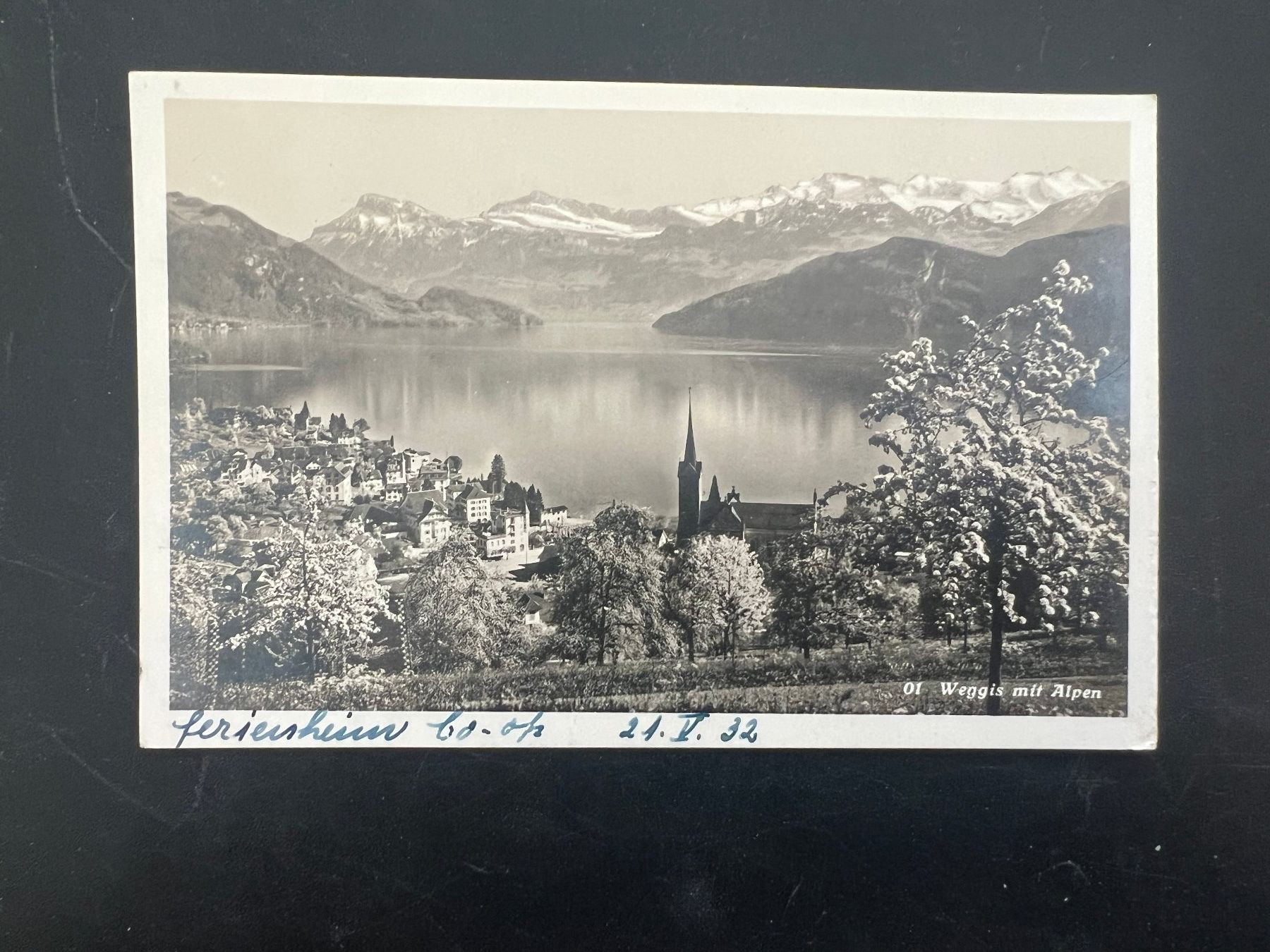 Ansichtskarten: Weggis 1932 Ansichtskarte    (V281) – Gebraucht aus Hinwil von Sidi4