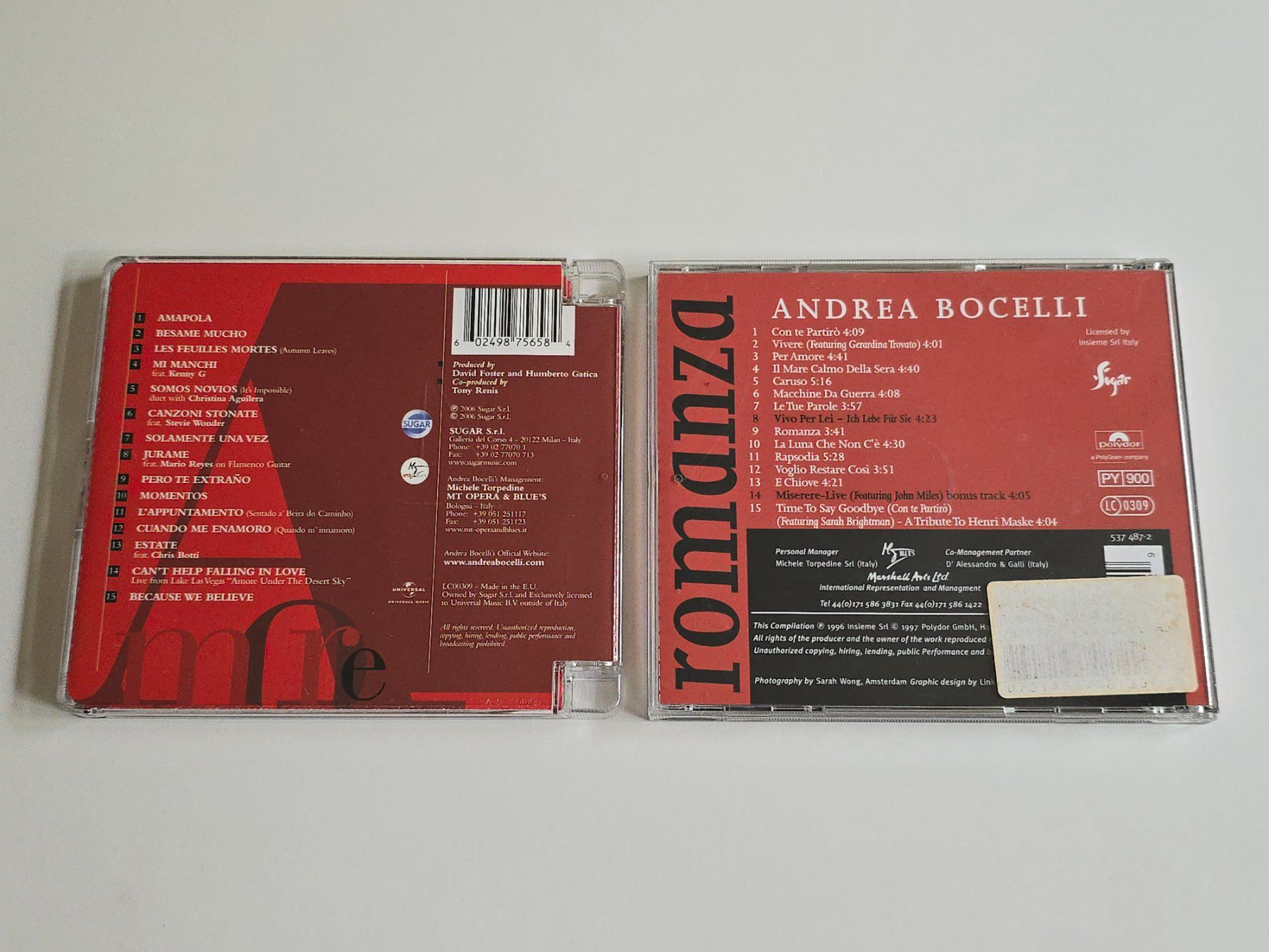 CDs: 2 CD Andrea Bocelli – D'occasion à Dättlikon par Wundertuete_ 1