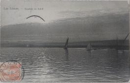 LAC LÉMAN  -  Coucher du Soleil - 1908