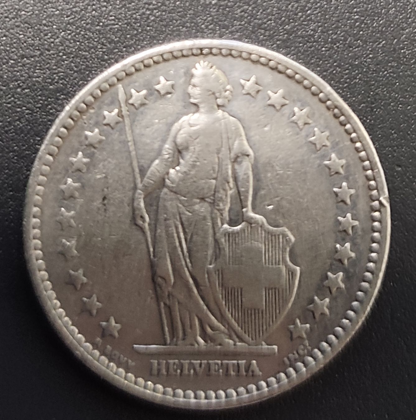 Tutti le monete: 2 Franken Münze von 1908 – Usato da Rebstein venduto da andi322 1
