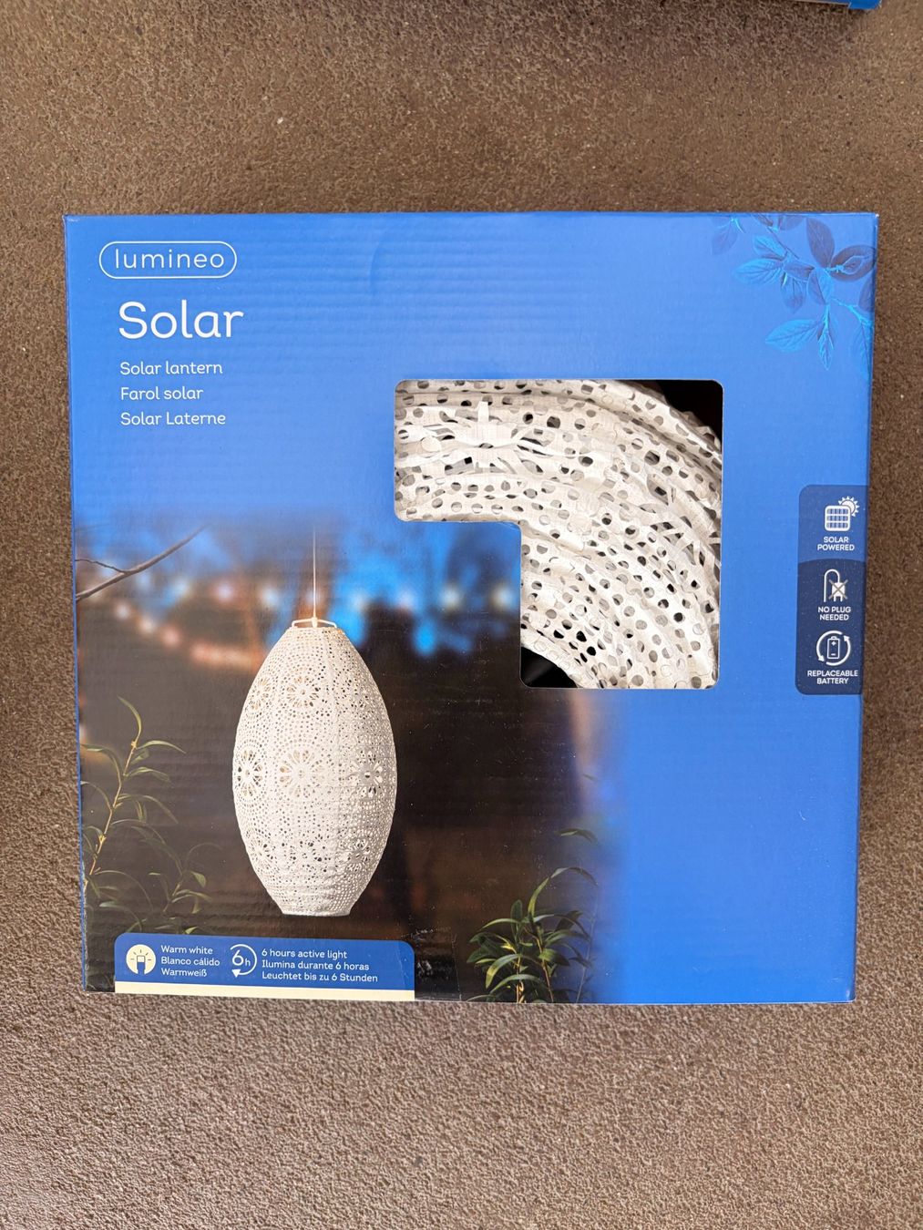 Lanterne: Solarlaterne mit Solar oval weiss – Nuovo (secondo la descrizione) da Sursee venduto da pflugshaupt01 1