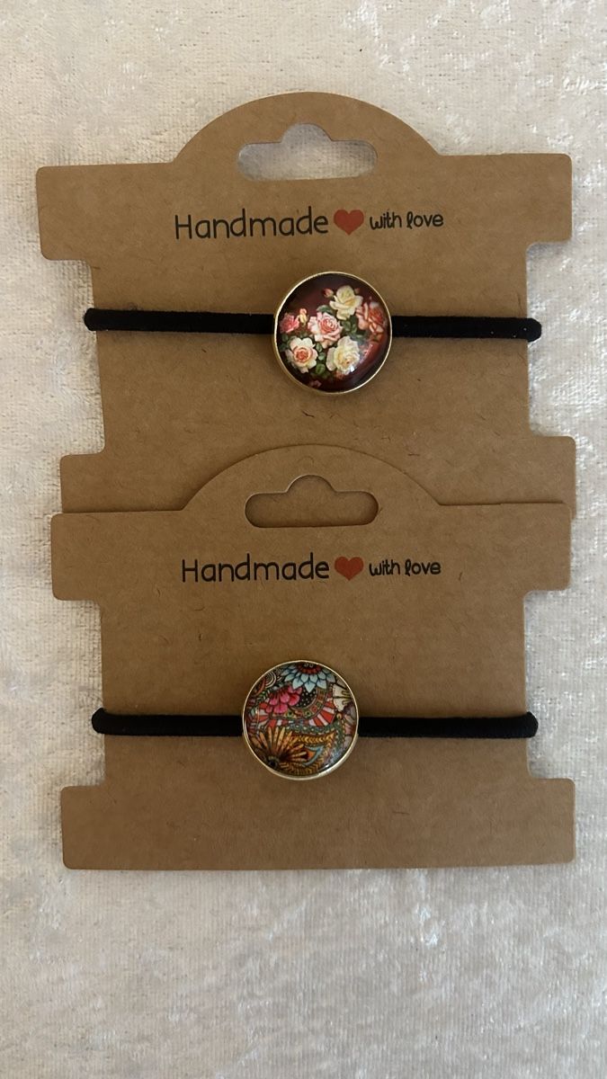 Accessori per capelli: Haargummis mit verschiedenen Motiven, Handmade – Nuovo e nell'imballaggio originale da Ettiswil venduto da nat_9vgc 3