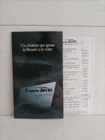 Catalogue Brochure bijoux Francis Javitt joaillier 31/10/87