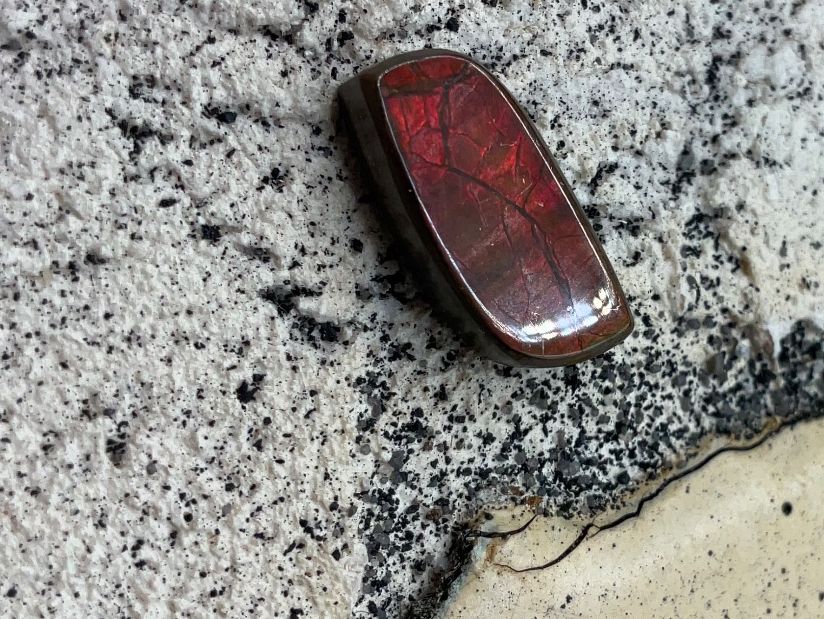 Pierres précieuses: Ammolith Doublette 5.4ct, orange – Neuf (Voir description) à luzern par Alpendorf1
